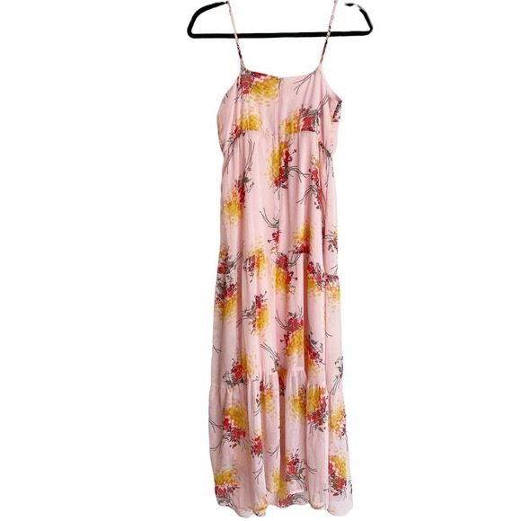 J. Crew Pink Sunburst Mercantile Tiered Bouquet Floral Maxi Short Casual Dress 2 - Picture 12 of 15